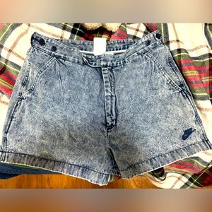 Vintage Nike Jean Shorts 34 Challenge Court Andre Agassi Denim Rare